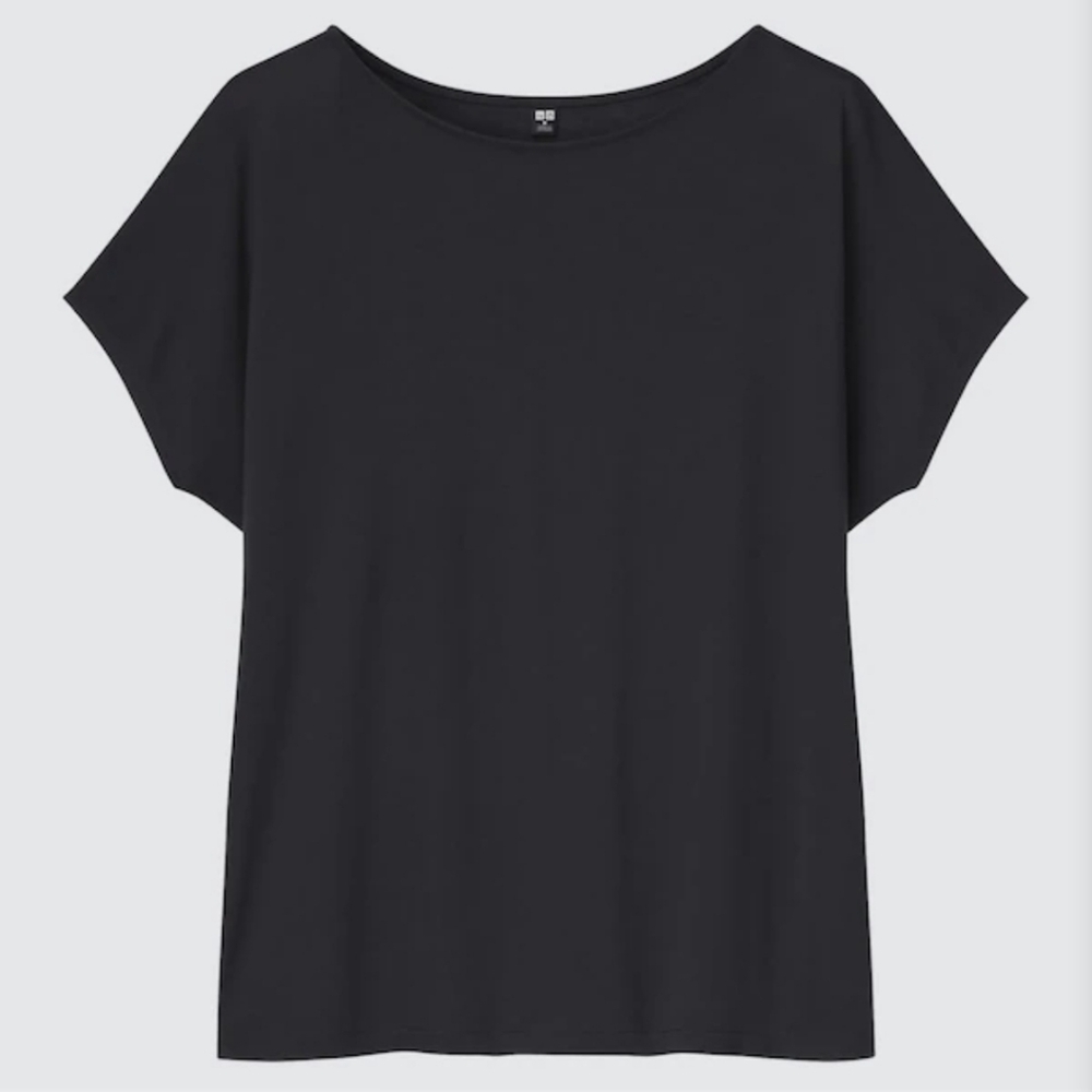 Uniqlo Drape Crew Neck Short Sleeve Tee